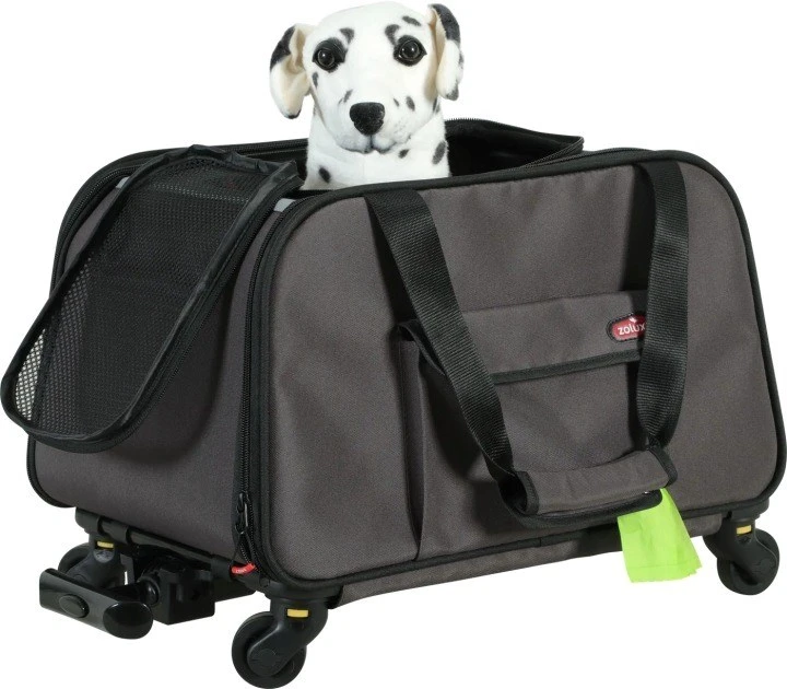 ZOLUX Nomad – ratukais aprūpintas transportavimo krepšys šunims ir katėms – 47 × 32 × 27 cm