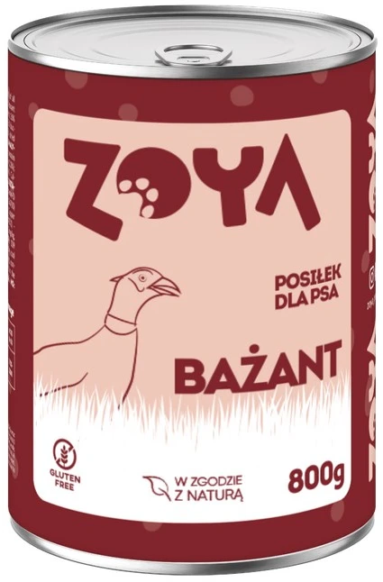 Drėgnas Šunų Maistas - ZOYA Su Fazanu 800g