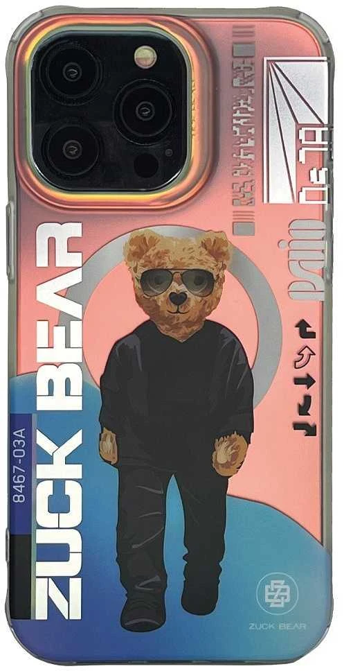 ZUCK BEAR dėklas BERLIN BOSS MAG suderinamas su MagSafe, skirtas IPHONE 16 Pro dviem žavesiams
