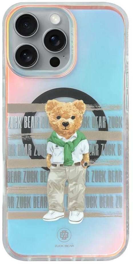 ZUCK BEAR dėklas CALIFORNIA COOL MAG suderinamas su MagSafe, skirtas IPHONE 16 laisvalaikio drabužiams