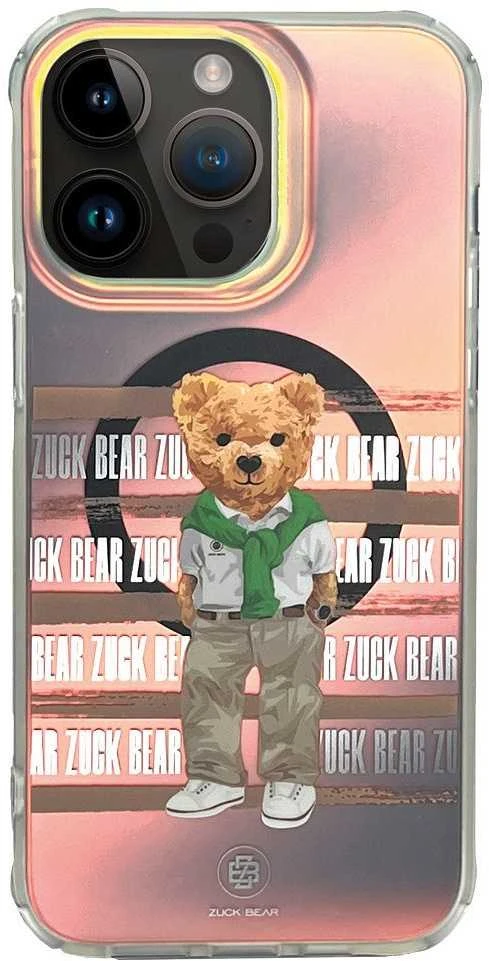 ZUCK BEAR dėklas CALIFORNIA COOL MAG suderinamas su MagSafe, skirtas IPHONE 15 Pro Max marškiniams