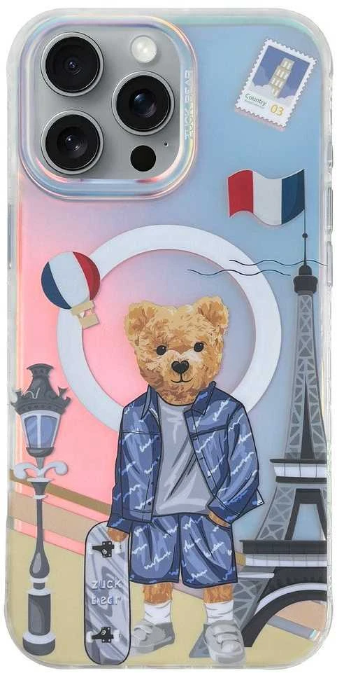 ZUCK BEAR dėklas DARNELL FROSTED LASER suderinamas su MagSafe, skirtas IPHONE 16 paris