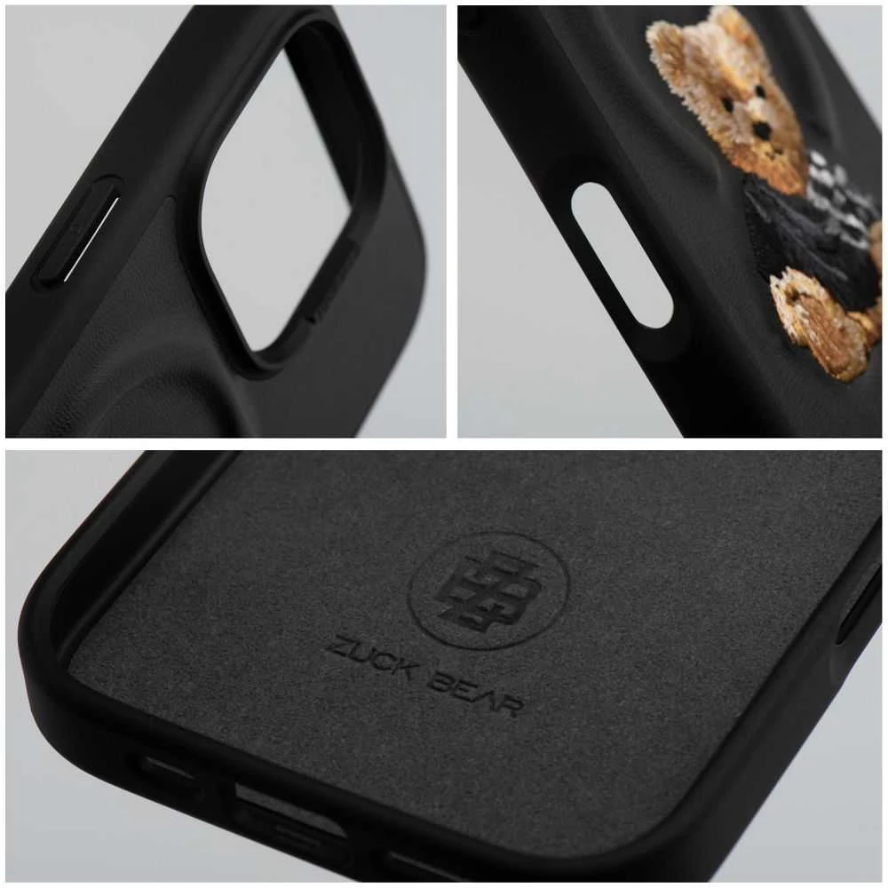 Forcell Vidinis ZUCK BEAR dėklas DARREN, suderinamas su MagSafe 16 juodas