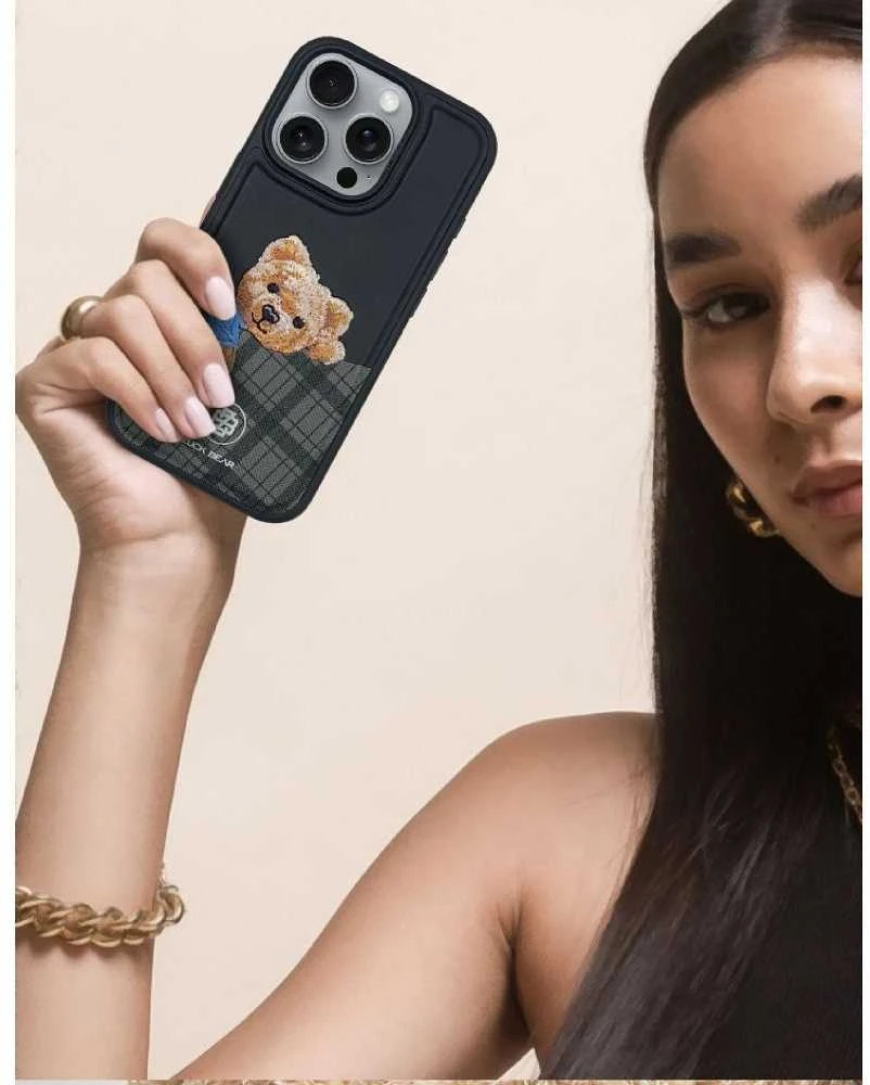 Forcell Vidinis ZUCK BEAR dėklas DARREN, suderinamas su MagSafe 16 juodas