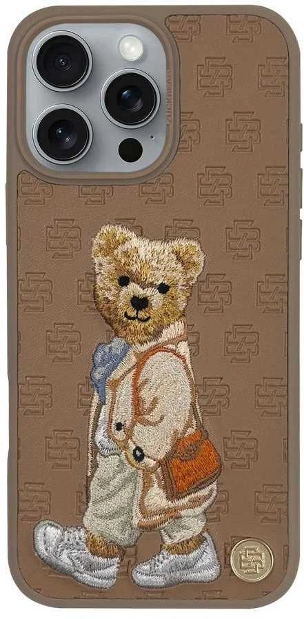 ZUCK BEAR dėklas PARIS GENTLEMAN IPHONE 16 krepšiui