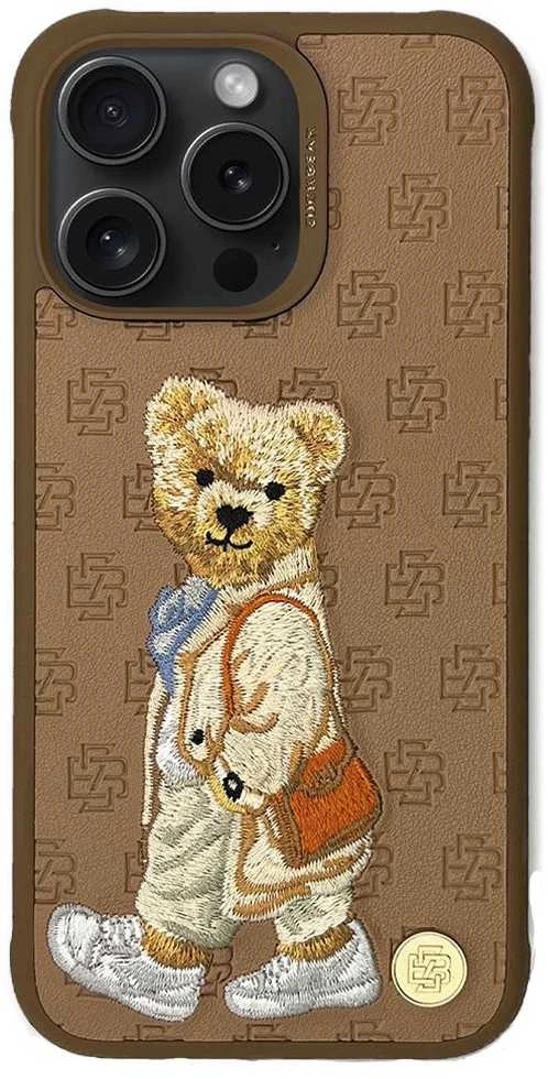 ZUCK BEAR dėklas PARIS GENTLEMAN, skirtas IPHONE 15 Pro krepšiui