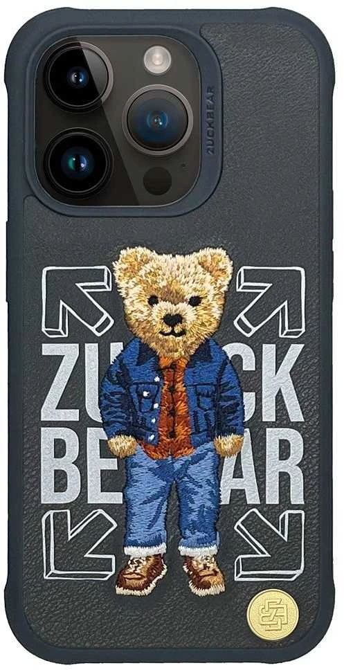 ZUCK BEAR dėklas SAN FRANCISCO FORTUNE, skirtas IPHONE 15 Pro socialinei vibracijai