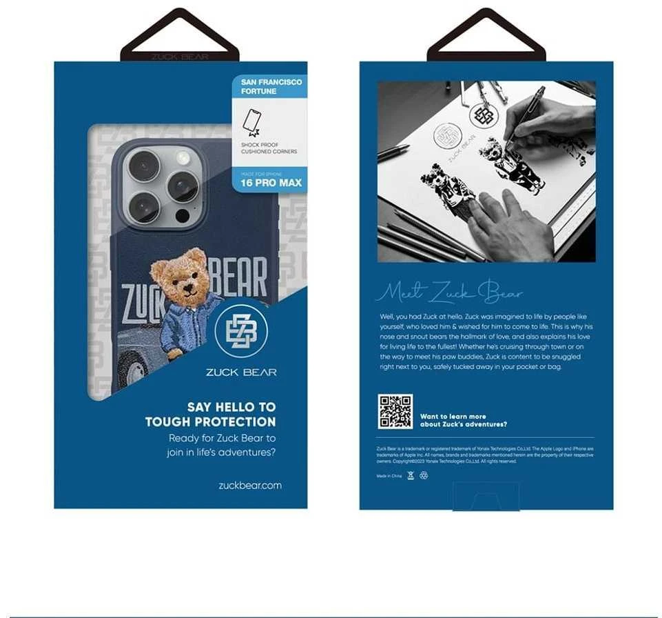 Dėklas ZUCK BEAR SAN FRANCISCO FORTUNE IPHONE 16 Pro Max bay area grotuvui