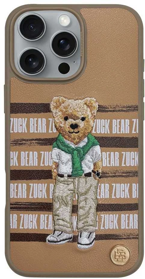 ZUCK BEAR dėklas SAN FRANCISCO FORTUNE skirtas IPHONE 16 auksiniam meškučiui