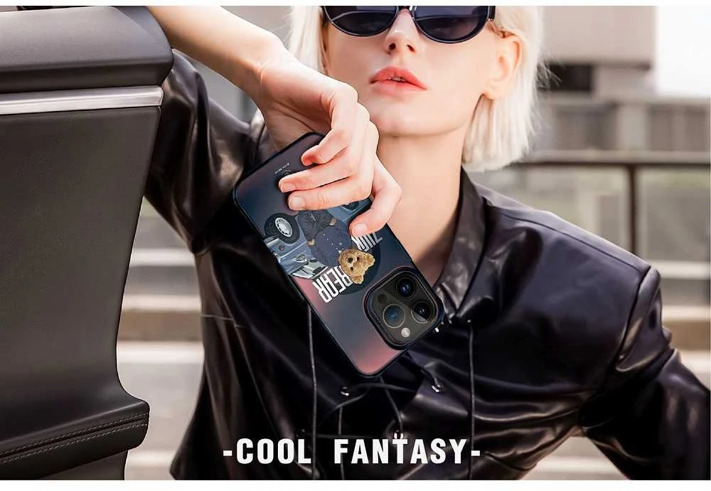 Inne ZUCK BEAR dėklas CALIFORNIA COOL MAG suderinamas su MagSafe, skirtas IPHONE 15 Pro automobiliui