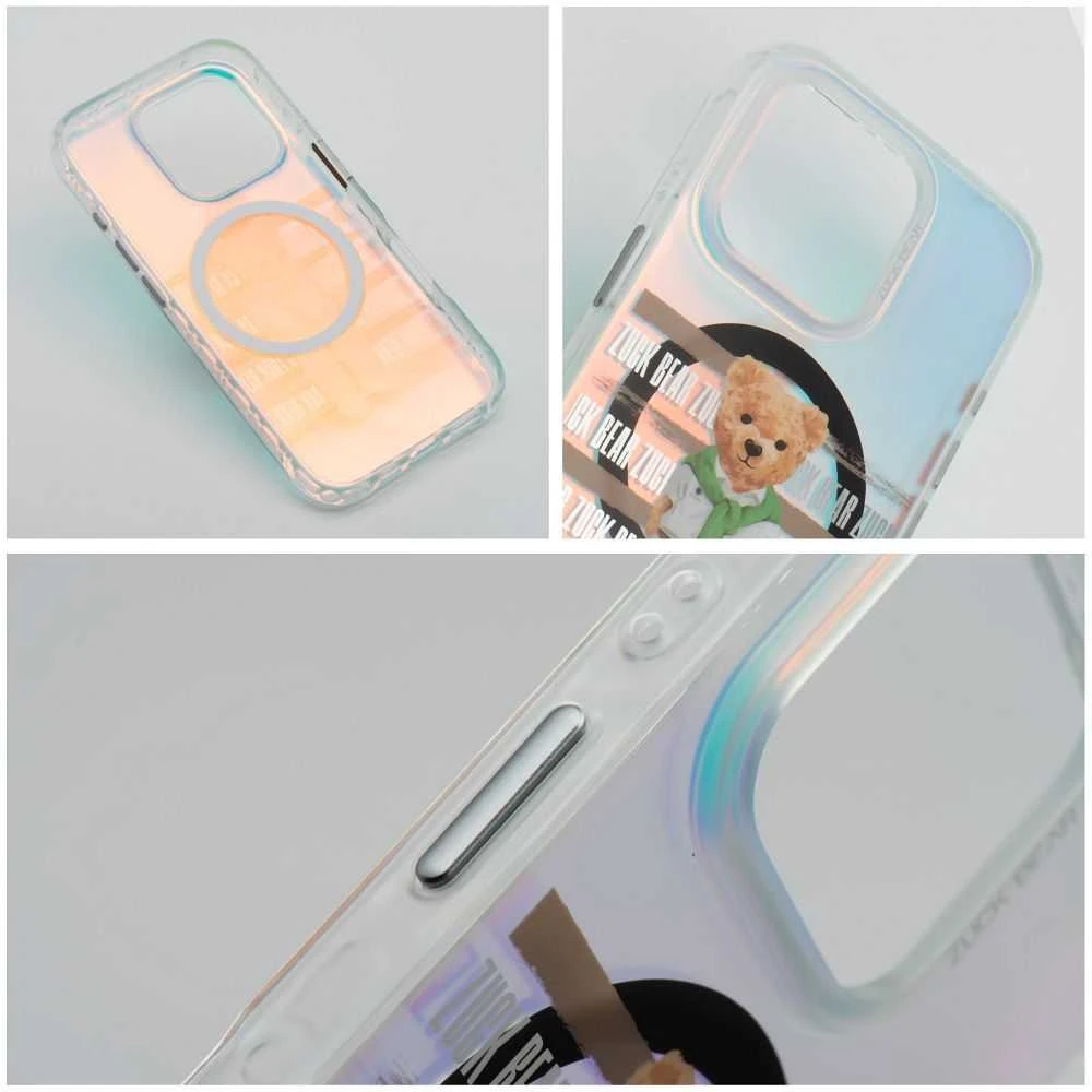 Inne ZUCK BEAR dėklas CALIFORNIA COOL MAG suderinamas su MagSafe, skirtas IPHONE 16 Pro laisvalaikio drabužiams