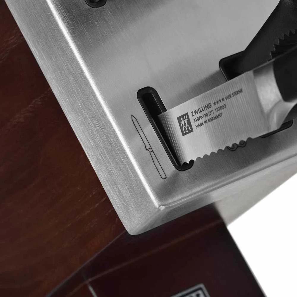 ZWILLING FOUR STAR 7 dalių tamsaus uosinio peilių rinkinys su KIS technologija