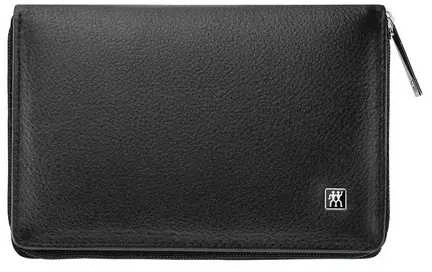 Zwilling Twinox Travel Set - Juodas Leather Case, 8 Pieces - Juodas