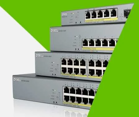 Šakotuvas ZYXEL GS1350-12HP, 12 prievadų valdomas CCTV POE komutatorius, didelio nuotolio, 130 W (1 metų NCC PRO paketo licencija) (5 metų garantija)