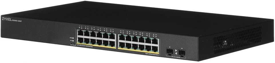 Šakotuvas ZYXEL GS1900-24HP V2, 24 PORT GBE L2 POE SMART SWITCH, MONTAVIMAS, 170 W (5 M. GARANTIJA)