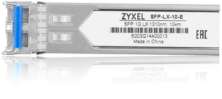 Šakotuvas ZYXEL 1000BASELX SFP MODULE, LONG RANGE 10KM, (10 PCS) (5Y WARRANTY)
