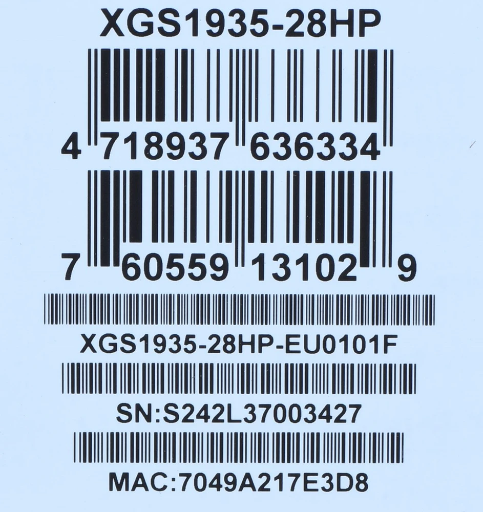 Šakotuvas ZYXEL XGS1935-28HP, 28 prievadų LITE-L3 išmanusis valdomas POE komutatorius, 24x gigabito POE ir 4x 10G SFP+, hibridinis režimas, autonominis arba „Nebulaflex“ debesis, 375 vatų POE (5 metų garantija)
