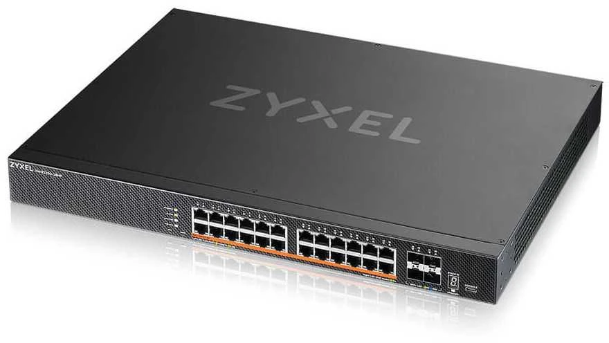 Šakotuvas Zyxel XMG2230-28HP Valdomas L2/L3 2.5G Ethernet (100/1000/2500) Maitinimas per Ethernet (PoE) 1U Juodas