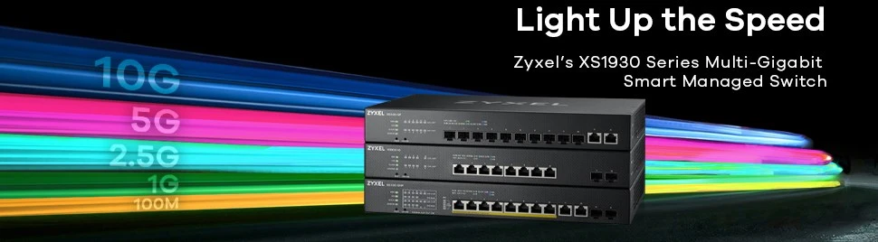 Šakotuvas Zyxel XS1930-12HP-ZZ0101F tinklo komutatorius Valdomas L3 10G Ethernet (100/1000/10000) Juoda Maitinimas per Eternetą (PoE)