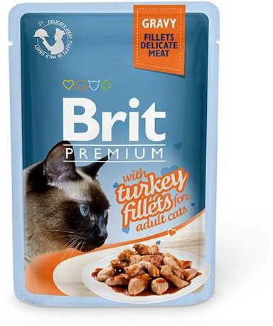 Brit Premium Delicate kalakutiena in Gravy konservai katėms, 85 g