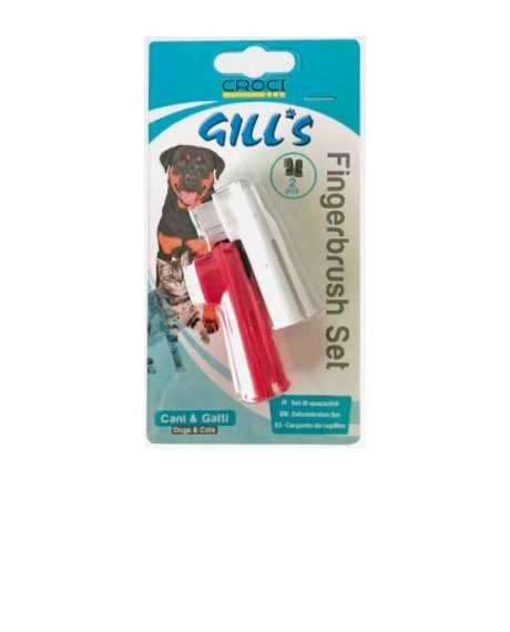Gills Croci Spa dantų šepetėlis ant piršto šunims 2vnt