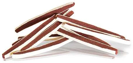 KIDDOG Sandwich jautienos ir menkės juostelės 80g