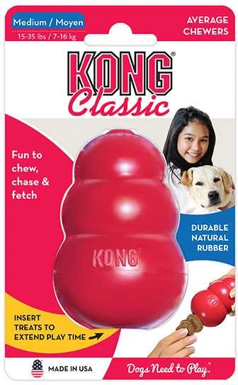 KONG CLASSIC Raudonas - žaislas šunims M