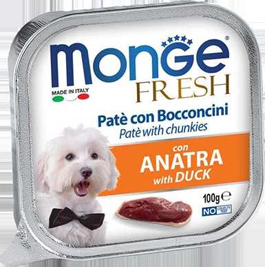 Monge Fresh paštetas šunims su antienos gabalėliais100g