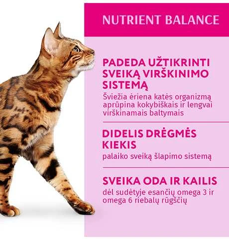 Optimeal konservai katėms su ėriena ir daržovėmis drebučiuose,85 g