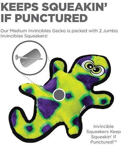 Outward Hound Invincibles Gecko žaislas šunims, 35.5 cm