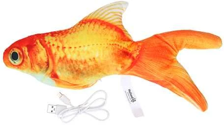Robocat Goldfish judanti žuvis žaislas katėms, 30 cm