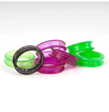 Show Tech Finger Ring žiedai žirklėms, žali, 2 vnt, 21 mm