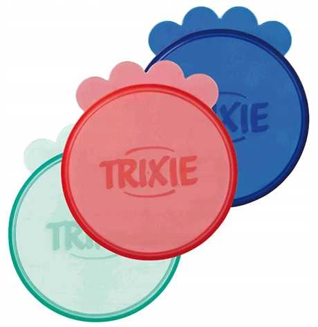 TRIXIE Dangteliai skardinėms, ø 7.6 cm, 3 vnt., įv. spalvų