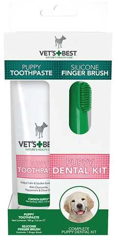 Vet's Best Puppy Dental Care Kit dantų priežiūros rinkinys