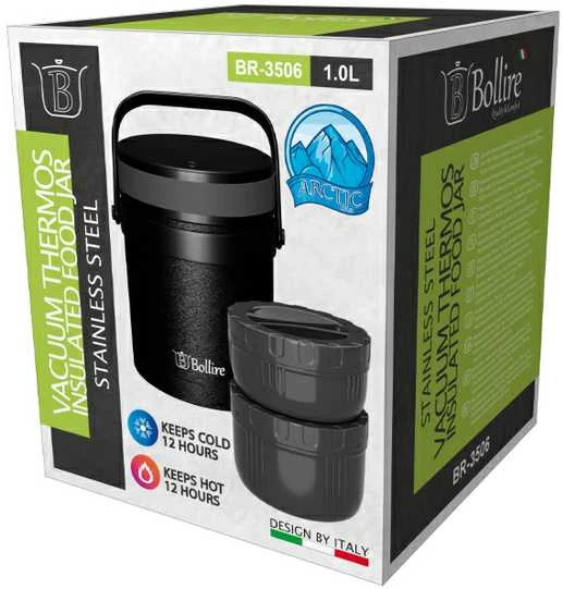 Nerūdijančio plieno termosas maistui BOLLIRE BR-3506, 1 L