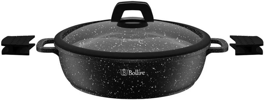 Bollire Troškinimo eptuvė TORINO 28 cm su nuimamomis rankenomis ir dangčiu BR-1615