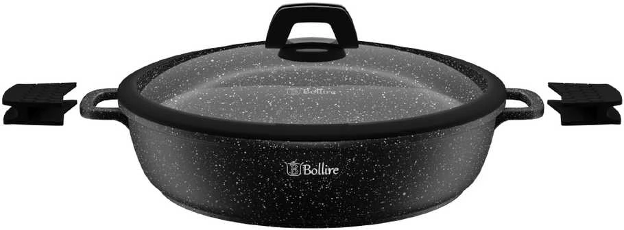 Bollire Troškinimo eptuvė TORINO 32 cm su nuimamomis rankenomis ir dangčiu BR-1616