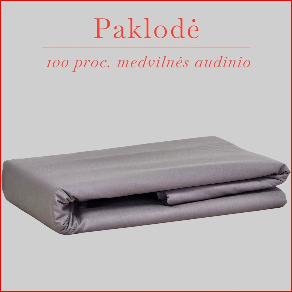 100 proc. medvilnės paklodė - 200x240cm.