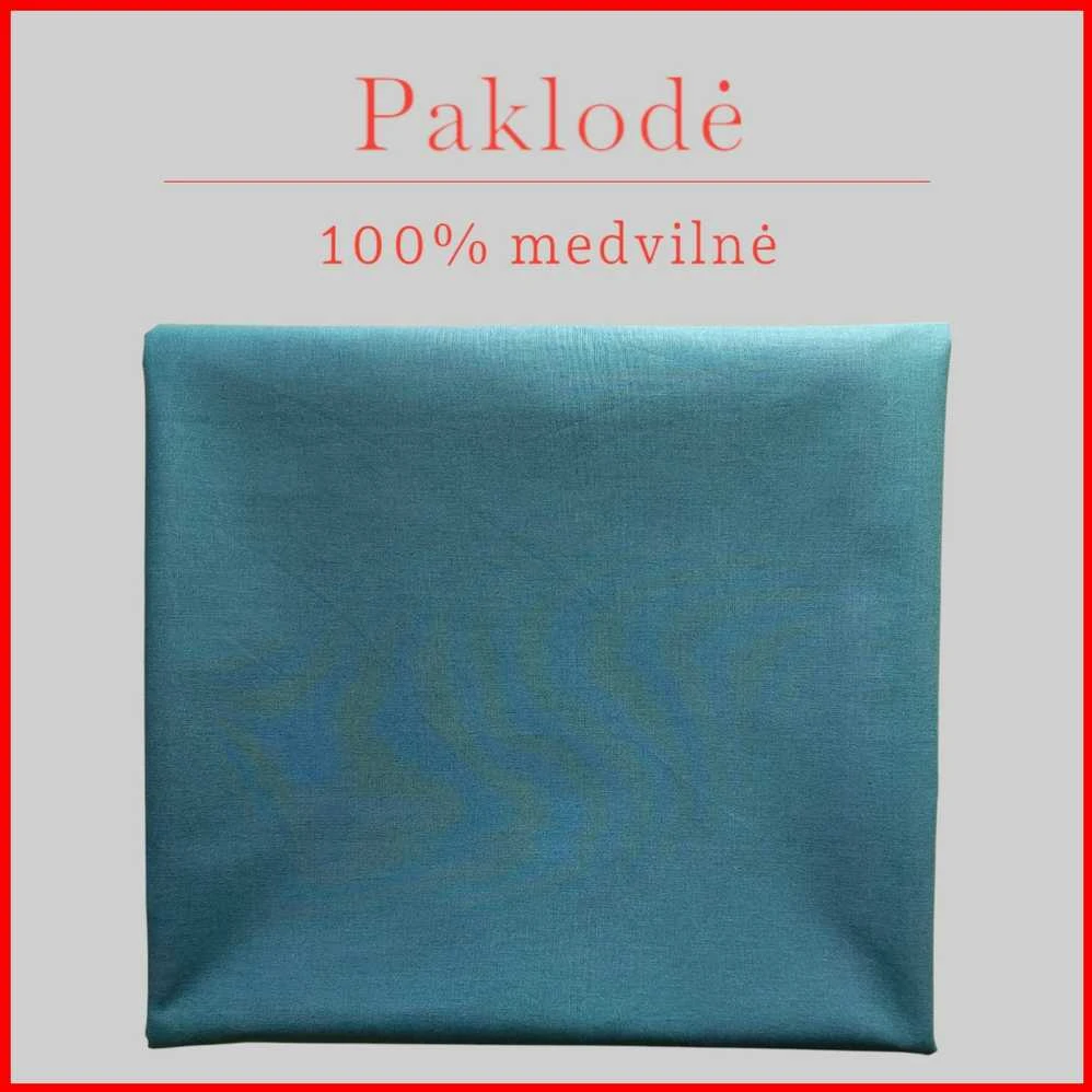 100 proc. medvilnės paklodė - 200x240cm.