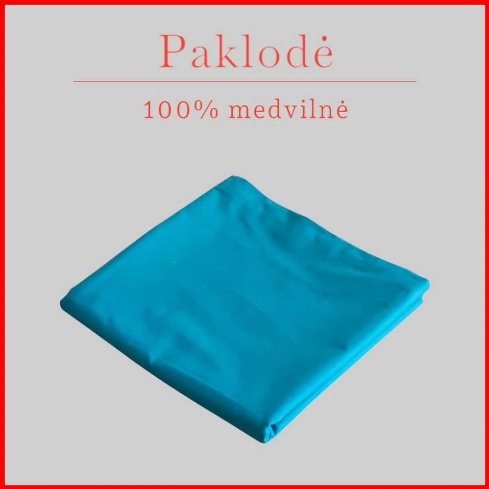100 proc. medvilnės paklodė - 240x240cm.