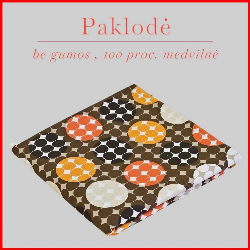 100 proc. medvilnės patalynės komplektas - Antklodės užvalkalas 160x200 cm. + pagalvės užvalkalas 50x70 cm. (1 vnt.)