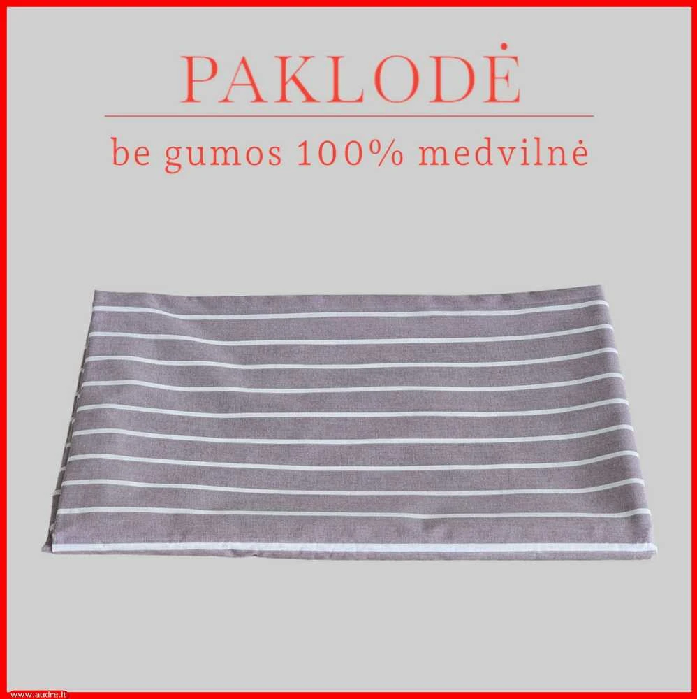100 proc. medvilninės paklodės - 140x240cm.