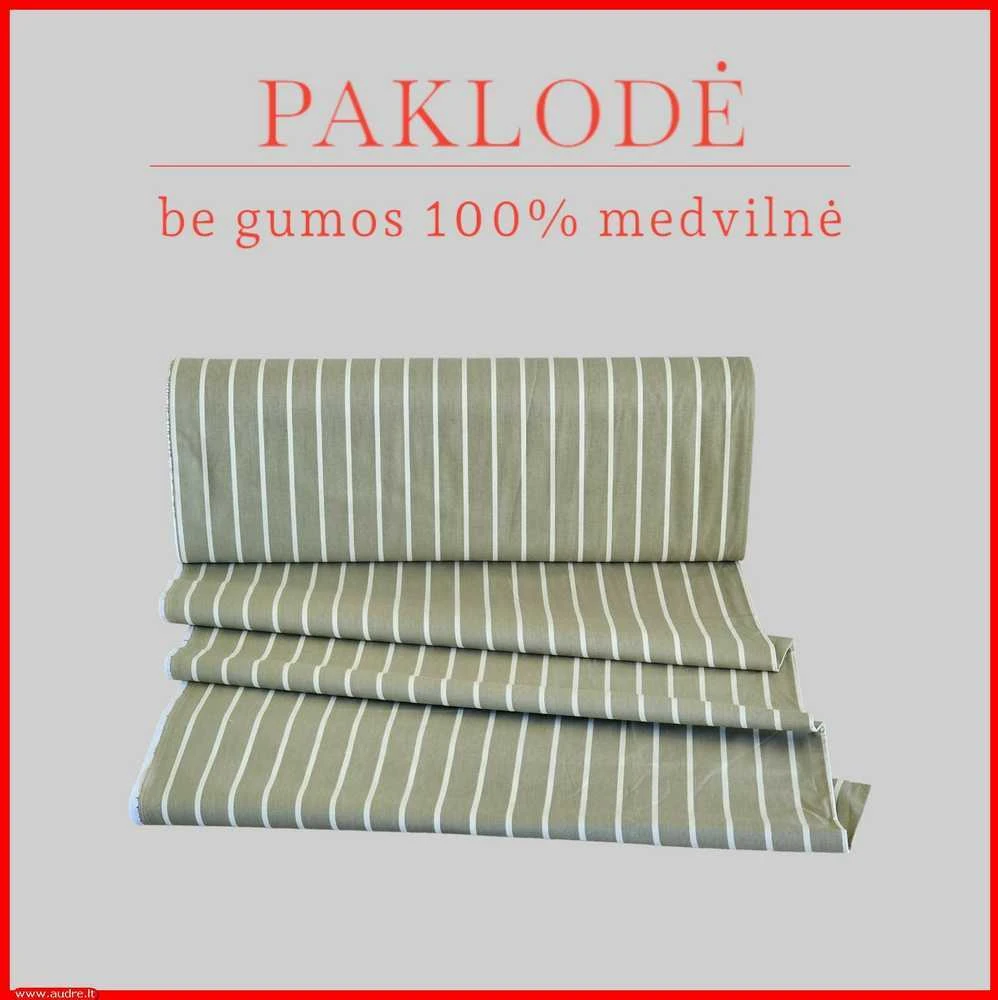 100 proc. medvilninės paklodės - 220x240cm.