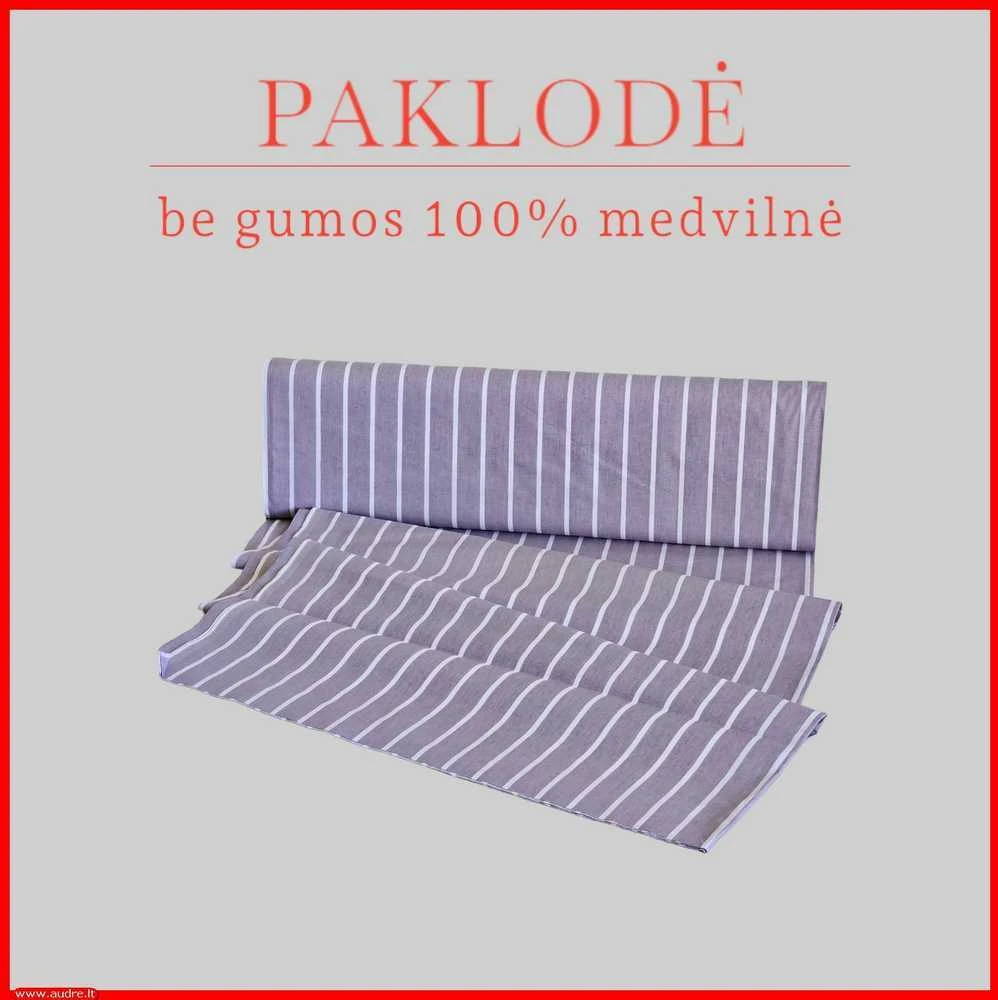 100 proc. medvilninės paklodės - 220x240cm.
