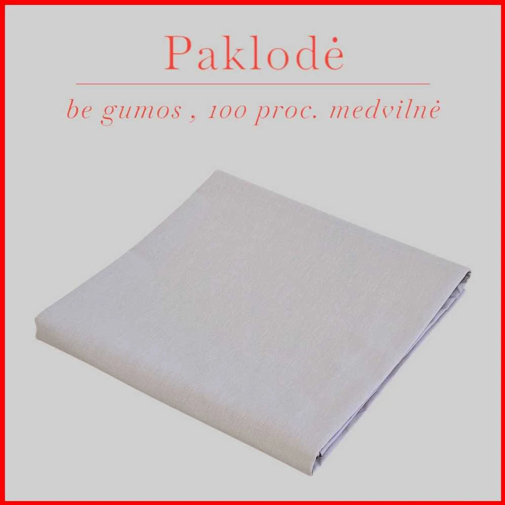 100 proc. medvilninės paklodės - 240x240cm.