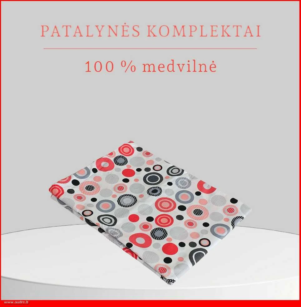 Medvilnės pagalvės užvalkalas - 50x70 cm. be užtrauktuko