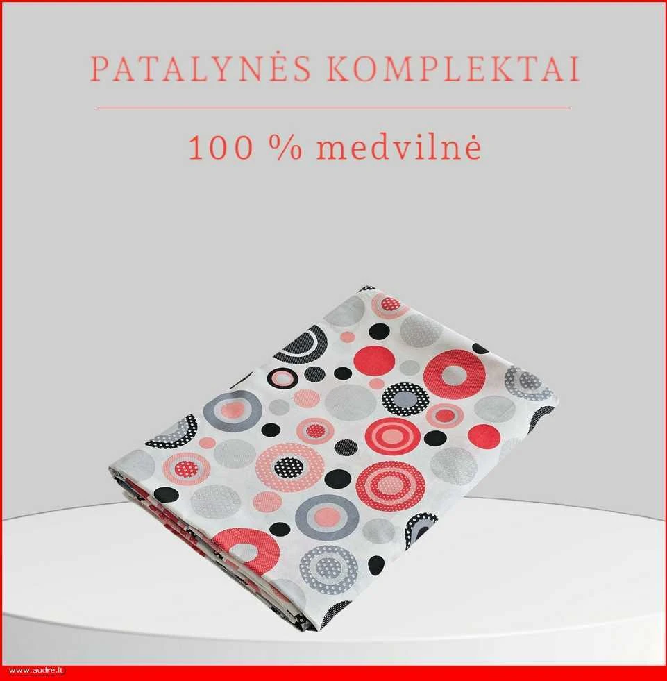 Medvilnės pagalvės užvalkalas - 50x70 cm. be užtrauktuko