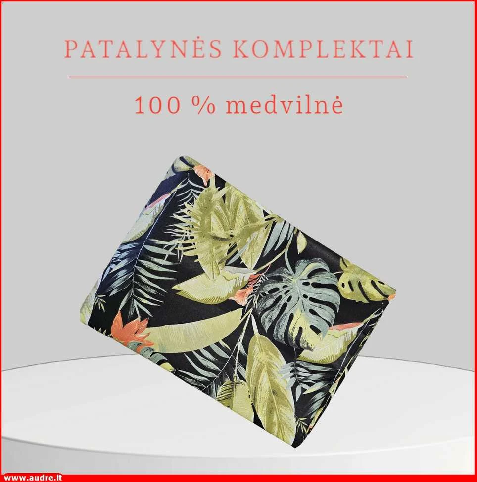 Medvilnės pagalvės užvalkalas - 50x70 cm. be užtrauktuko
