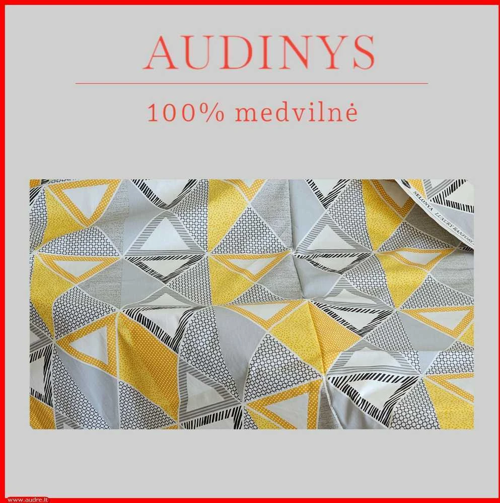 Medvilnės pagalvės užvalkalas - 70x70 cm. be užtrauktuko