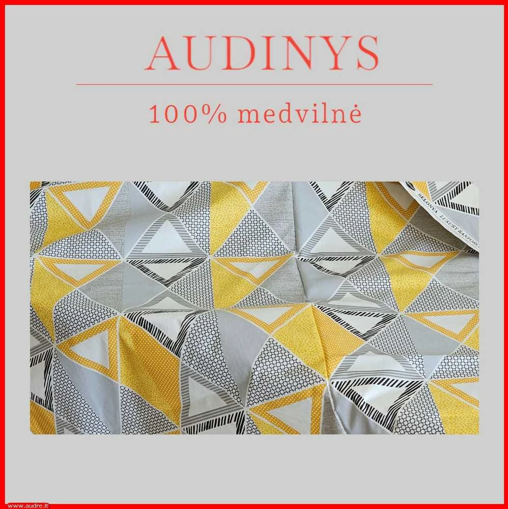 Medvilnės pagalvės užvalkalas - 70x70 cm. be užtrauktuko